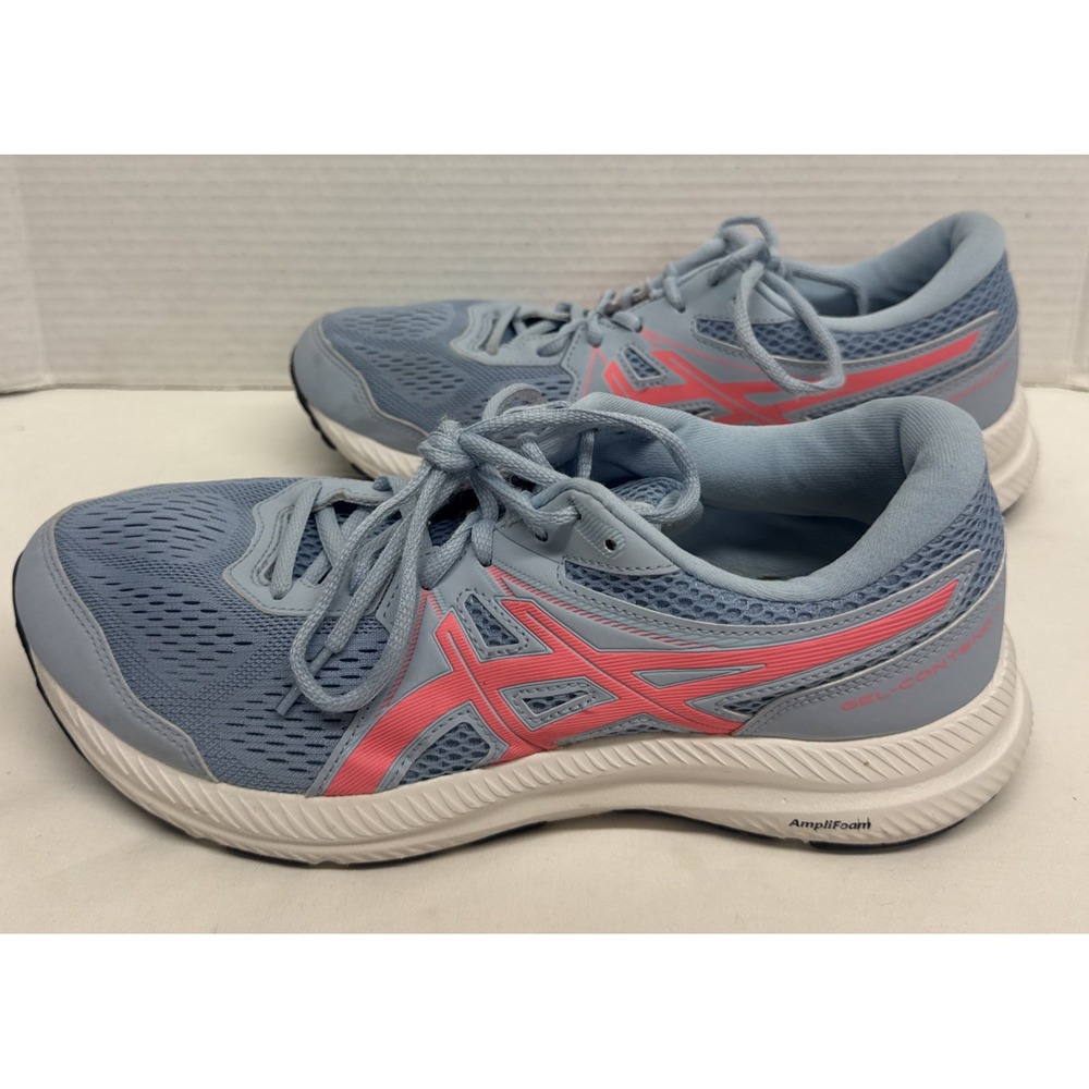 Women's Asics Size 11 Gel Contend 7 Mist/Blazing Coral Athletic Running Shoes